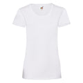 White - Front - Fruit Of The Loom Ladies-Womens Lady-Fit Valueweight Short Sleeve T-Shirt (Pack Of 5)