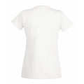 White - Back - Fruit Of The Loom Ladies-Womens Lady-Fit Valueweight Short Sleeve T-Shirt (Pack Of 5)