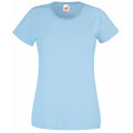 Sky Blue - Front - Fruit Of The Loom Ladies-Womens Lady-Fit Valueweight Short Sleeve T-Shirt (Pack Of 5)