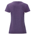 Heather Purple - Back - Fruit Of The Loom Ladies-Womens Lady-Fit Valueweight Short Sleeve T-Shirt (Pack Of 5)