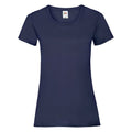 Deep Navy - Front - Fruit Of The Loom Ladies-Womens Lady-Fit Valueweight Short Sleeve T-Shirt (Pack Of 5)
