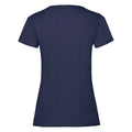 Deep Navy - Back - Fruit Of The Loom Ladies-Womens Lady-Fit Valueweight Short Sleeve T-Shirt (Pack Of 5)