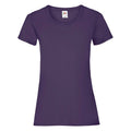 Purple - Front - Fruit Of The Loom Ladies-Womens Lady-Fit Valueweight Short Sleeve T-Shirt (Pack Of 5)