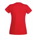 Red - Back - Fruit Of The Loom Ladies-Womens Lady-Fit Valueweight Short Sleeve T-Shirt (Pack Of 5)