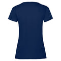 Navy - Back - Fruit Of The Loom Ladies-Womens Lady-Fit Valueweight Short Sleeve T-Shirt (Pack Of 5)