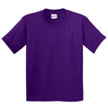 Purple - Front - Gildan Youth Unisex Heavy Cotton T-Shirt