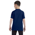 Navy - Side - Gildan Youth Unisex Heavy Cotton T-Shirt