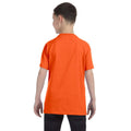 Orange - Side - Gildan Youth Unisex Heavy Cotton T-Shirt