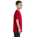 Red - Side - Gildan Youth Unisex Heavy Cotton T-Shirt
