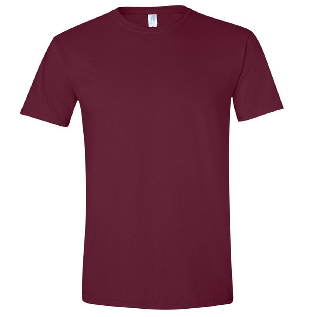 Maroon - Front - Gildan Mens Short Sleeve Soft-Style T-Shirt