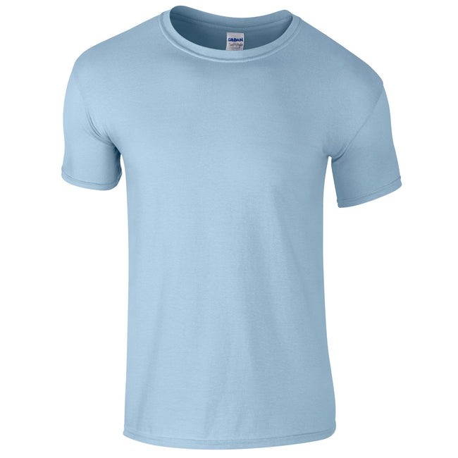 Light Blue - Front - Gildan Mens Short Sleeve Soft-Style T-Shirt