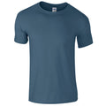 Indigo Blue - Front - Gildan Mens Short Sleeve Soft-Style T-Shirt