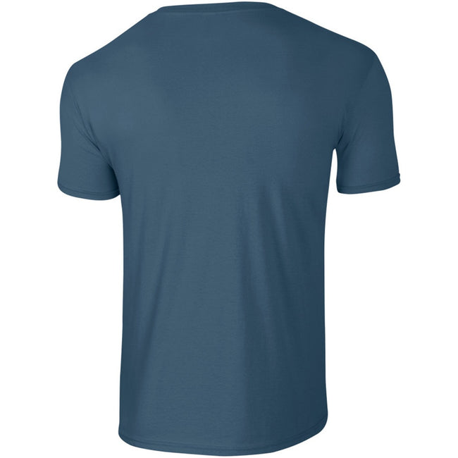 Indigo Blue - Back - Gildan Mens Short Sleeve Soft-Style T-Shirt