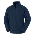 Navy - Front - Result Genuine Recycled Unisex Adult Fleece Jacket