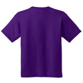 Purple - Back - Gildan Childrens Unisex Soft Style T-Shirt