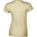 Sand - Back - Gildan Ladies Soft Style Short Sleeve T-Shirt