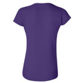 Purple - Back - Gildan Ladies Soft Style Short Sleeve T-Shirt