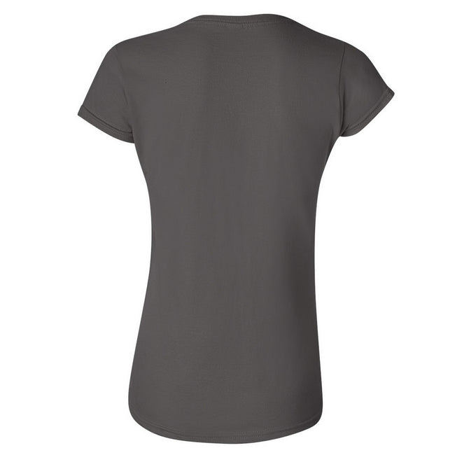 Charcoal - Back - Gildan Ladies Soft Style Short Sleeve T-Shirt