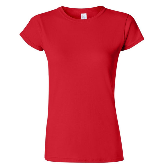 Red - Front - Gildan Ladies Soft Style Short Sleeve T-Shirt