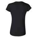 Black - Side - Gildan Ladies Soft Style Short Sleeve T-Shirt