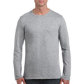 Sport Grey (RS) - Back - Gildan Mens Soft Style Long Sleeve T-Shirt