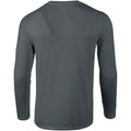 Charcoal - Lifestyle - Gildan Mens Soft Style Long Sleeve T-Shirt