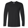 Black - Front - Gildan Mens Soft Style Long Sleeve T-Shirt