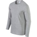 Sport Grey (RS) - Pack Shot - Gildan Mens Soft Style Long Sleeve T-Shirt