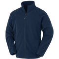 Navy - Front - Result Genuine Recycled Mens Microfleece Jacket