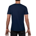 Navy - Pack Shot - Gildan Mens Soft Style V-Neck Short Sleeve T-Shirt