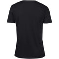 Black - Back - Gildan Mens Soft Style V-Neck Short Sleeve T-Shirt