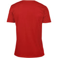 Red - Back - Gildan Mens Soft Style V-Neck Short Sleeve T-Shirt