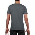 Charcoal - Pack Shot - Gildan Mens Soft Style V-Neck Short Sleeve T-Shirt