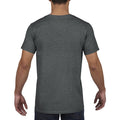 Dark Heather - Pack Shot - Gildan Mens Soft Style V-Neck Short Sleeve T-Shirt