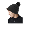 Charcoal - Back - Beechfield Snowstar Thermal Beanie