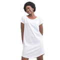 White - Lifestyle - Mantis Womens-Ladies Loose Fit T-Shirt Dress