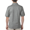 Graphite Heather - Side - Gildan Adult DryBlend Jersey Short Sleeve Polo Shirt