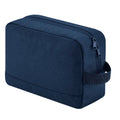 Navy Blue - Front - Bagbase Essential Recycled Toiletry Bag