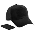 Black - Front - Beechfield Unisex Adult Removable Patch Baseball Cap