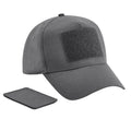 Graphite Grey - Front - Beechfield Unisex Adult Removable Patch Baseball Cap