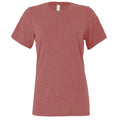 Mauve - Front - Bella + Canvas Womens-Ladies Heather Jersey Relaxed Fit T-Shirt