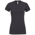Dark Grey - Front - Bella + Canvas Womens-Ladies Heather Jersey Relaxed Fit T-Shirt