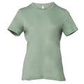 Sage Green - Front - Bella + Canvas Womens-Ladies Heather Jersey Relaxed Fit T-Shirt