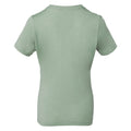 Sage Green - Back - Bella + Canvas Womens-Ladies Heather Jersey Relaxed Fit T-Shirt