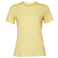 Natural - Front - Bella + Canvas Womens-Ladies Heather Jersey Relaxed Fit T-Shirt