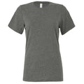 Deep Heather - Front - Bella + Canvas Womens-Ladies Heather Jersey Relaxed Fit T-Shirt