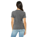 Deep Heather - Back - Bella + Canvas Womens-Ladies Heather Jersey Relaxed Fit T-Shirt