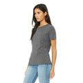 Deep Heather - Side - Bella + Canvas Womens-Ladies Heather Jersey Relaxed Fit T-Shirt