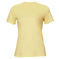 Natural - Back - Bella + Canvas Womens-Ladies Heather Jersey Relaxed Fit T-Shirt