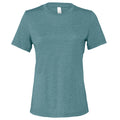 Deep Teal - Front - Bella + Canvas Womens-Ladies Heather Jersey Relaxed Fit T-Shirt